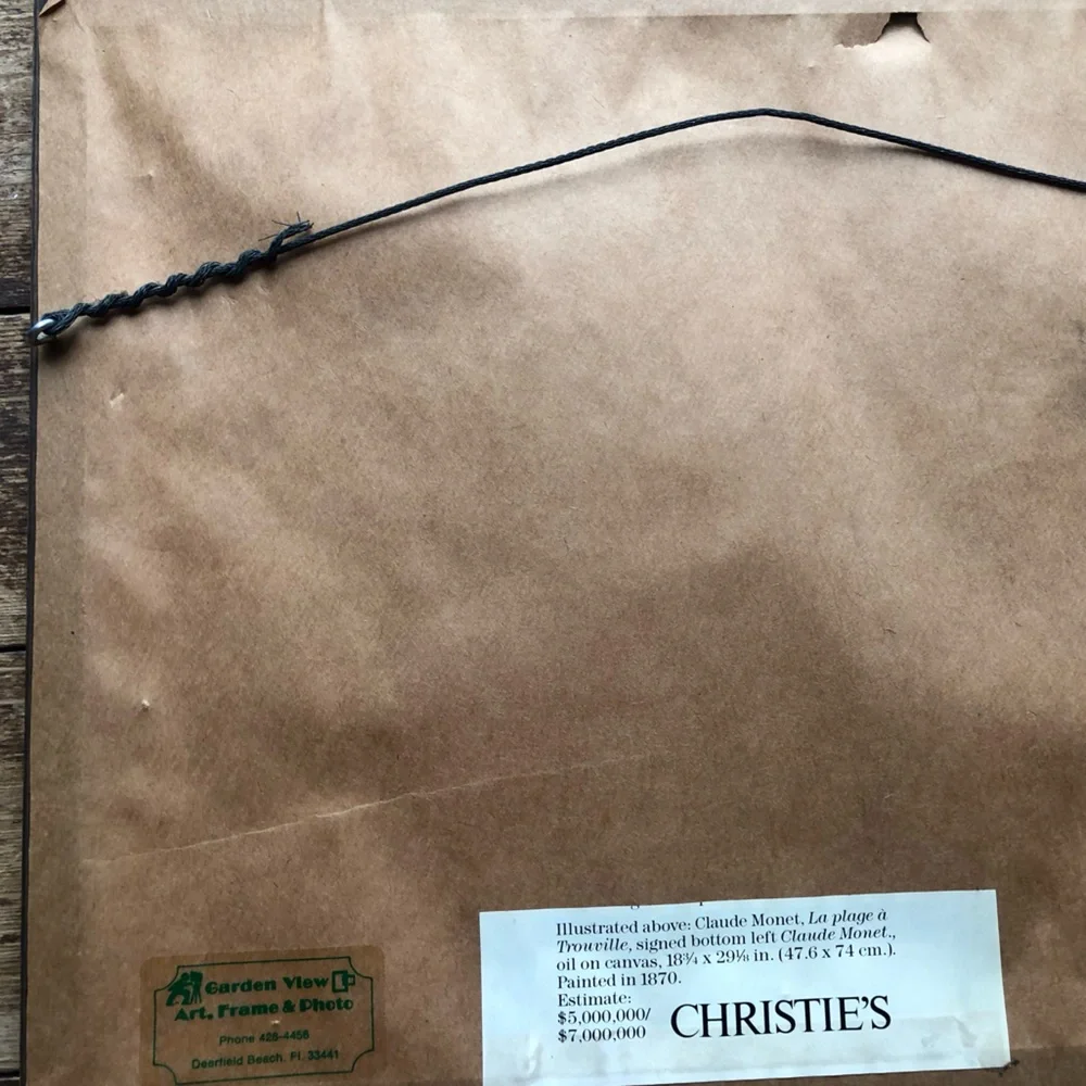 Claude Monet - La Plage A Trouville - Beautiful Framed and Matted - Great Gift - Picture 5 of 6